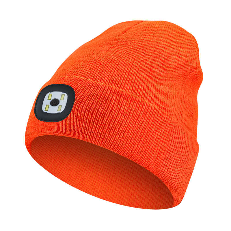 Rechargeable LED Light Up Knitted Hat with Bluetooth