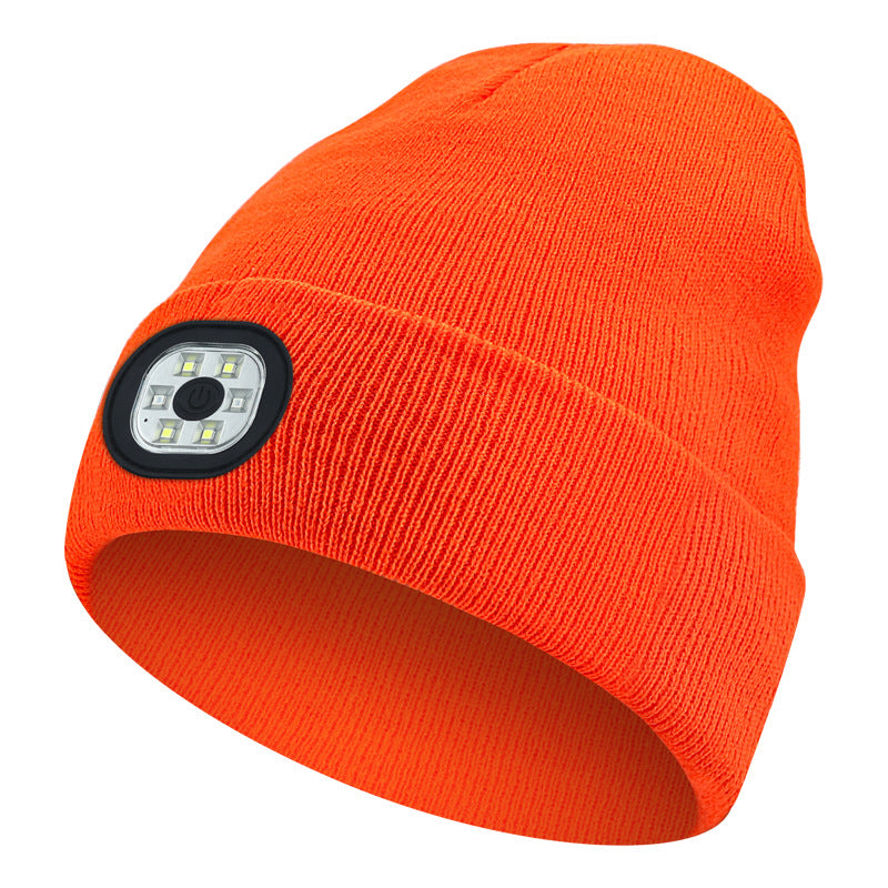 Rechargeable LED Light Up Knitted Hat with Bluetooth