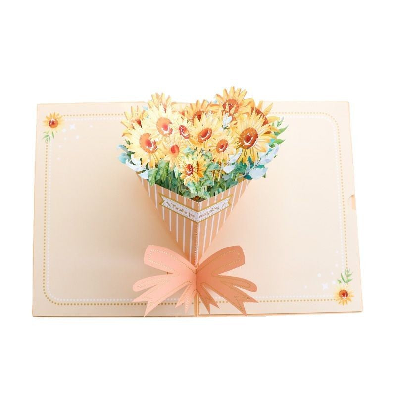 Handmade 3D Floral Pop-Up Cards