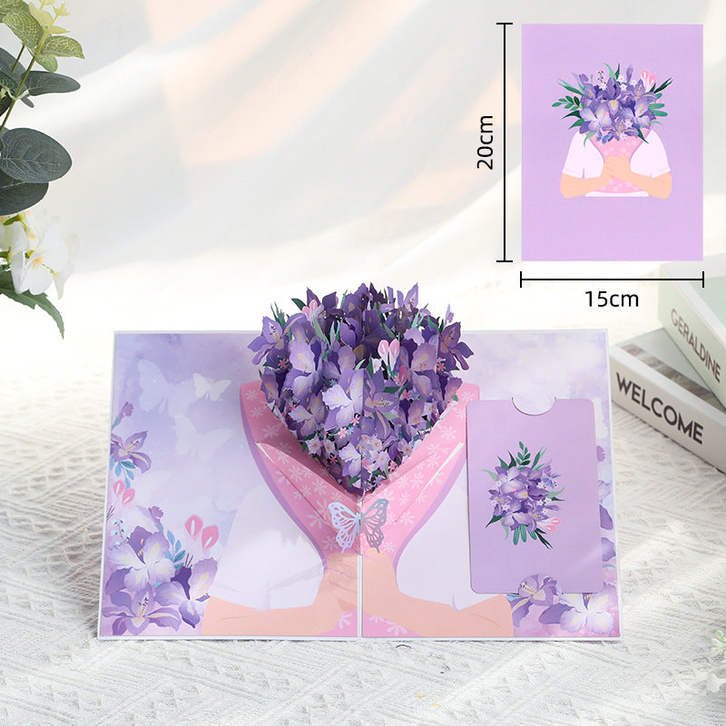 Handmade 3D Floral Pop-Up Cards