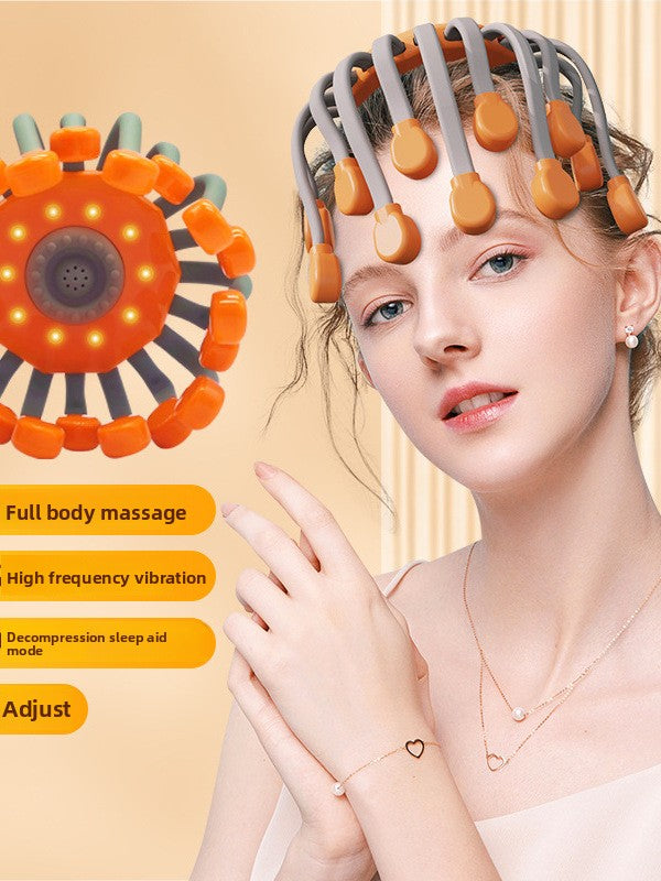 Electric Head Massager with 20-Claw Vibration