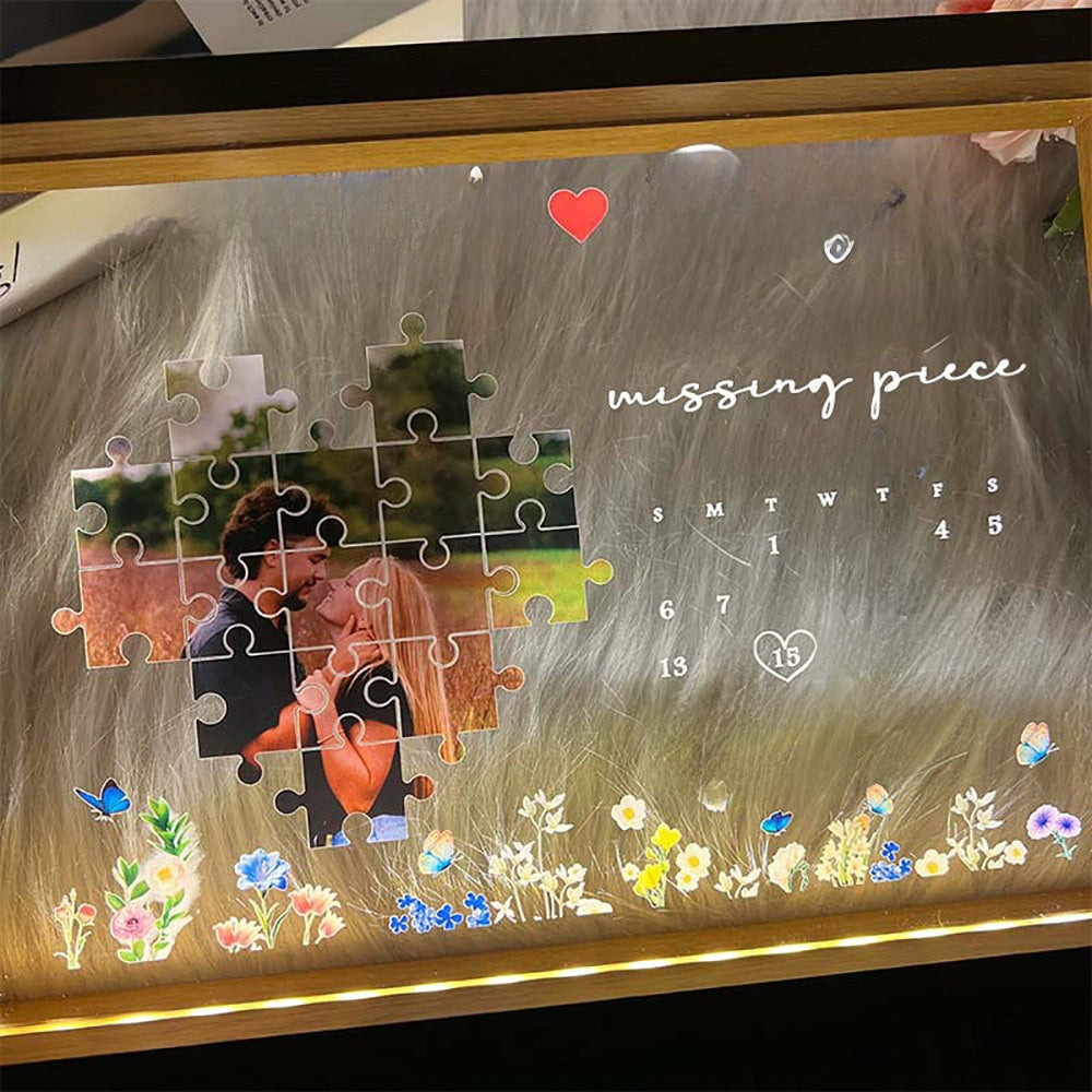 Customizable LED photo frame