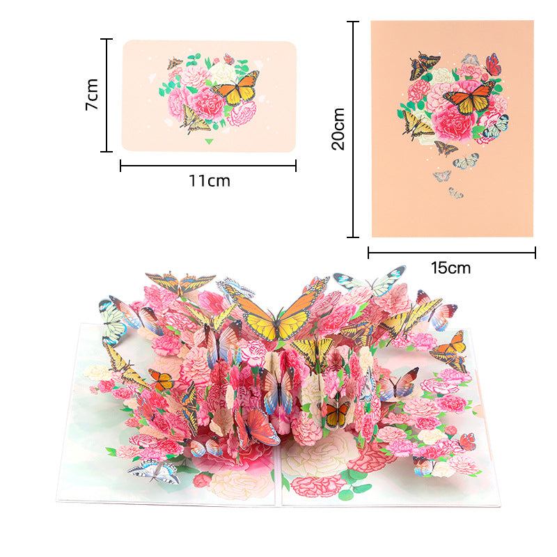 Handmade 3D Floral Pop-Up Cards