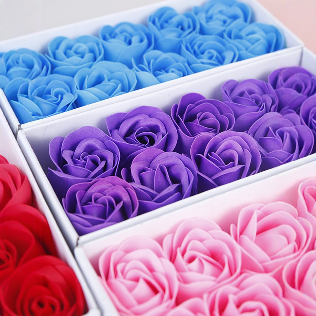 Double Heart Rose Soap Flower