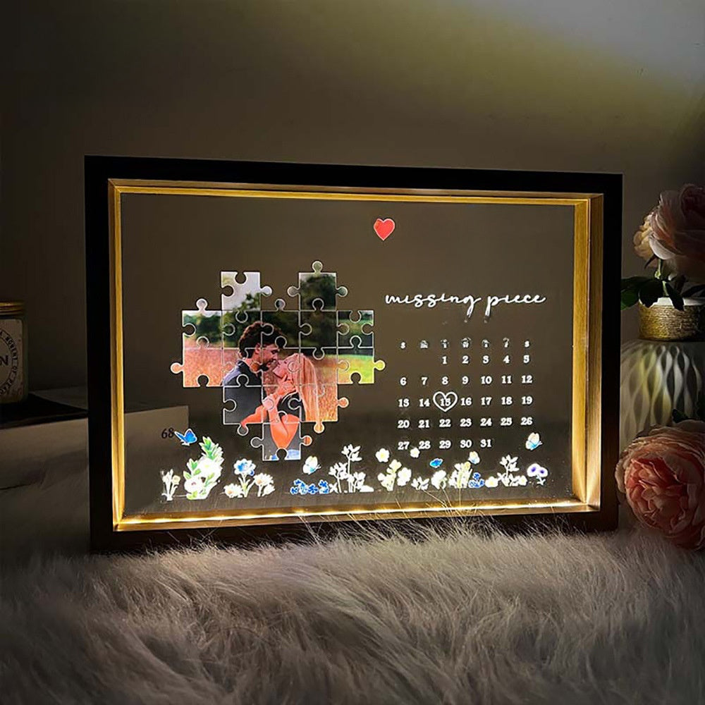 Customizable LED photo frame