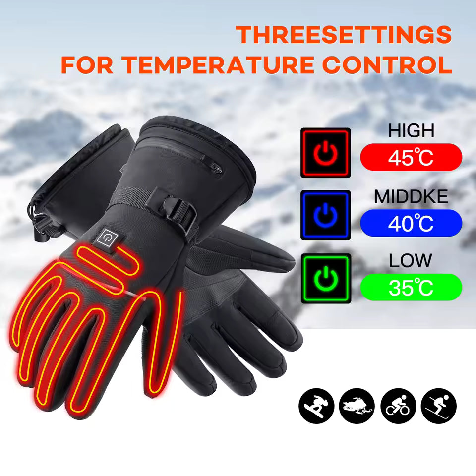 Electric Heated Motorcycle Winter Gloves