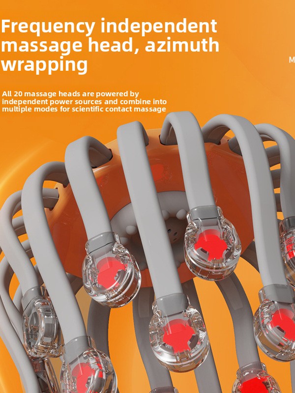 Electric Head Massager with 20-Claw Vibration