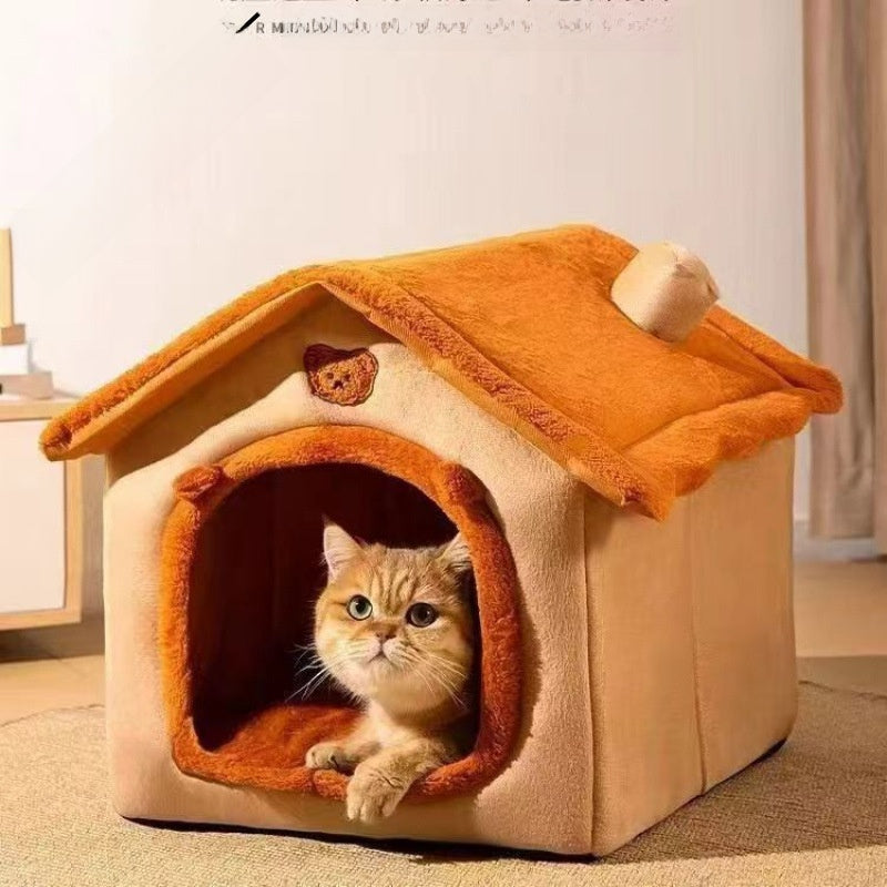 Semi-Enclosed Cute Pet Kennel