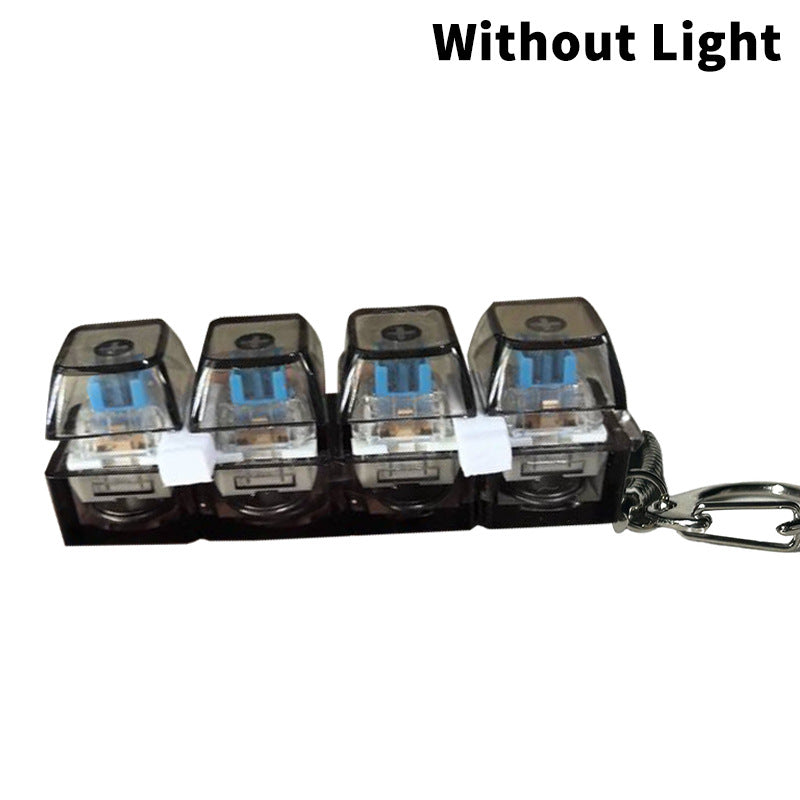 Mechanical Keyboard Tester Keychain with LED