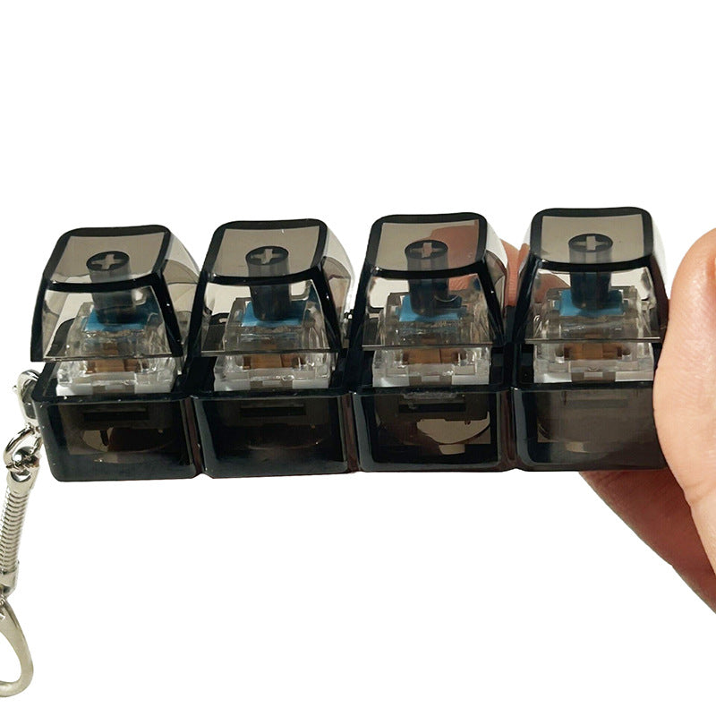 Mechanical Keyboard Tester Keychain with LED