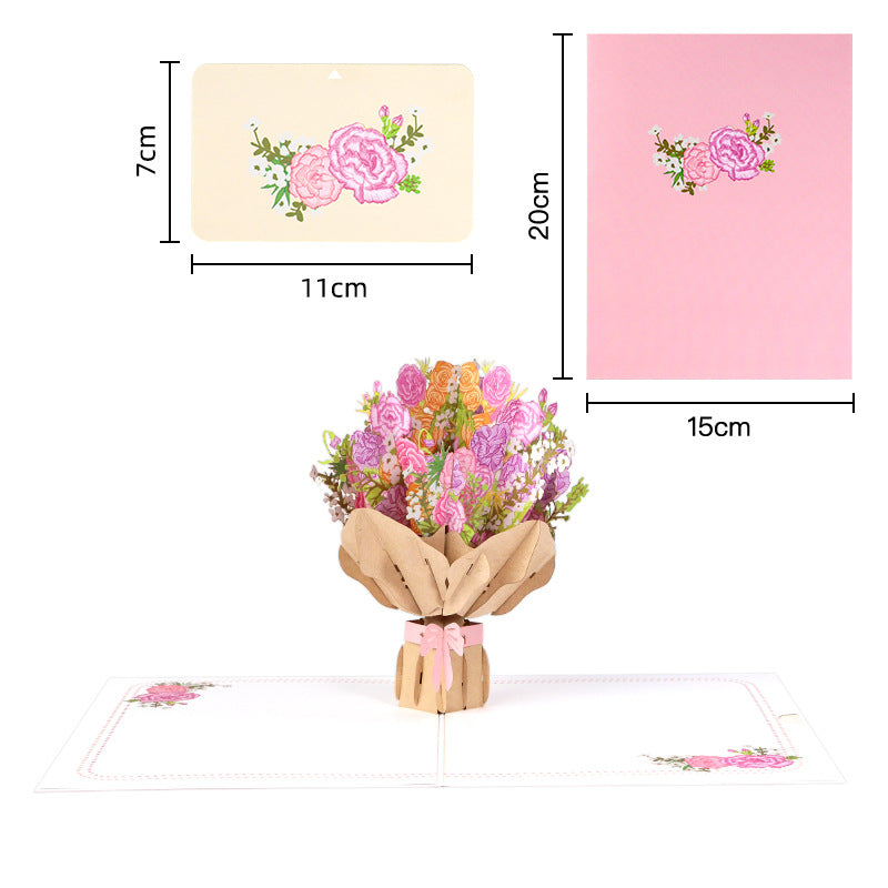Handmade 3D Floral Pop-Up Cards