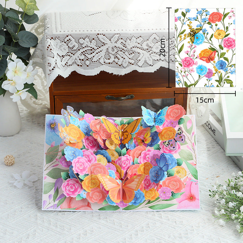 Handmade 3D Floral Pop-Up Cards