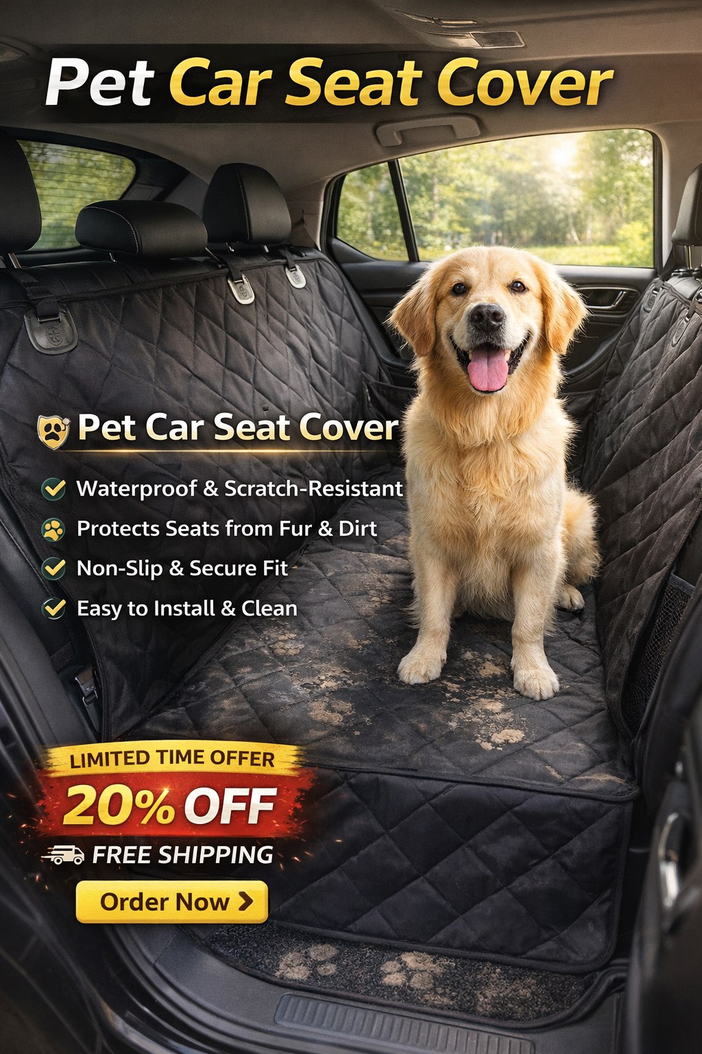 Pet Car Seat Cover
