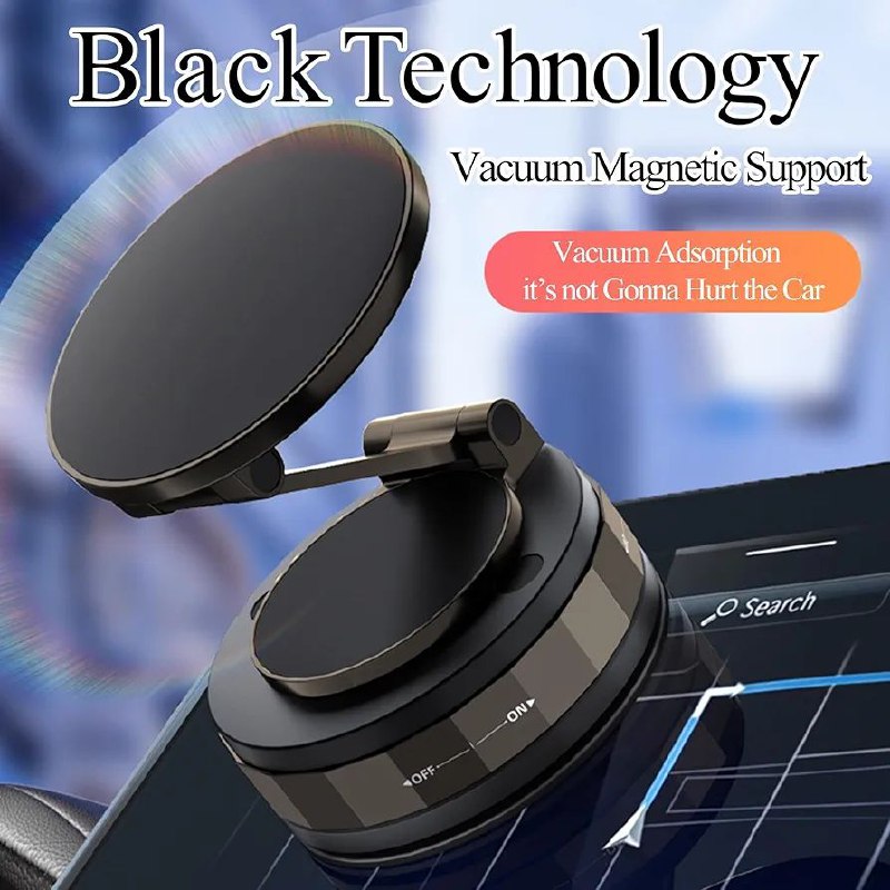 Magnetic Phone Holder for car, 360° Rotatable, Foldable & Adjustable Magnetic Car Mount, , Compatible with iPhone & Other Phones