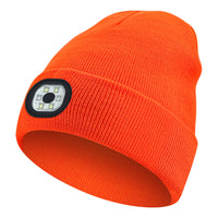 Rechargeable LED Light Up Knitted Hat with Bluetooth