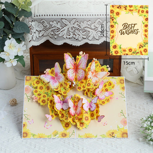 Handmade 3D Floral Greeting Card