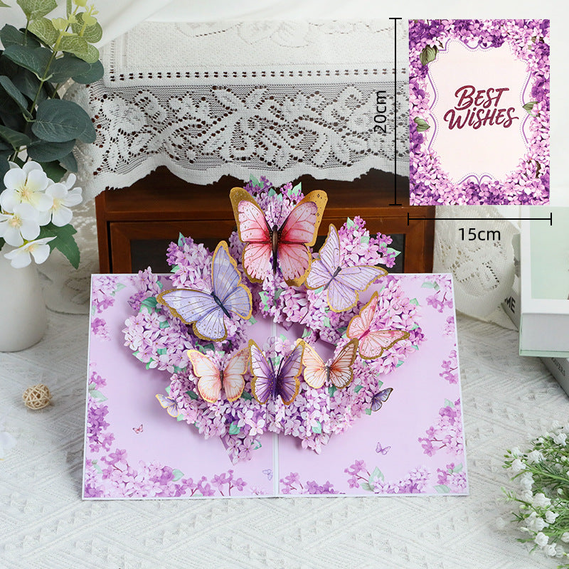 Handmade 3D Floral Pop-Up  Cards