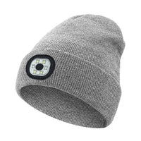 Rechargeable LED Light Up Knitted Hat with Bluetooth