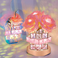 Decorative Rose Crystal Night Light
