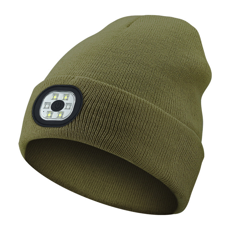 Rechargeable LED Light Up Knitted Hat with Bluetooth