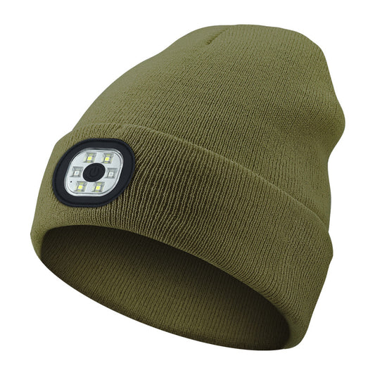 Rechargeable LED Light Up Knitted Hat with Bluetooth