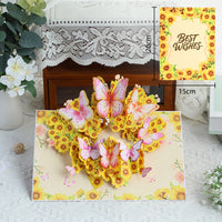 Handmade 3D Floral Pop-Up  Cards