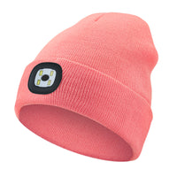 Rechargeable LED Light Up Knitted Hat with Bluetooth