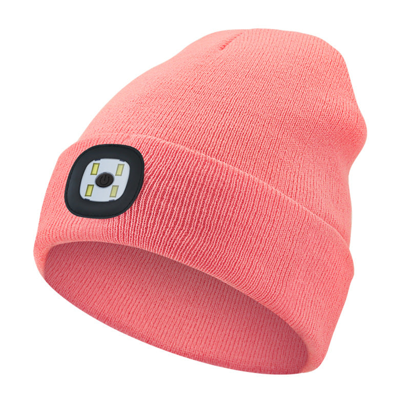 Rechargeable LED Light Up Knitted Hat with Bluetooth