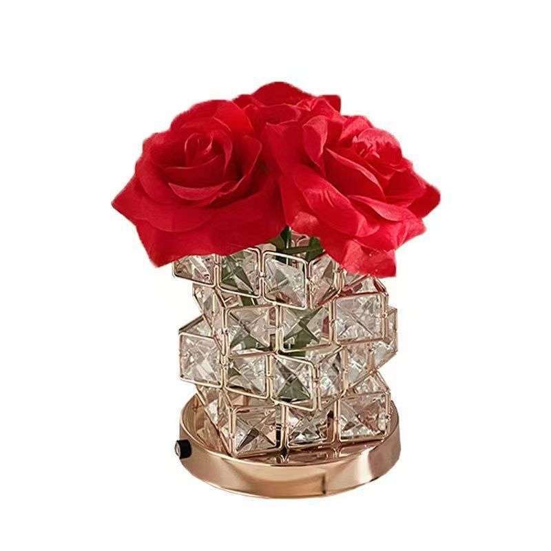 Decorative Rose Crystal Night Light