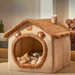 Semi-Enclosed Cute Pet Kennel
