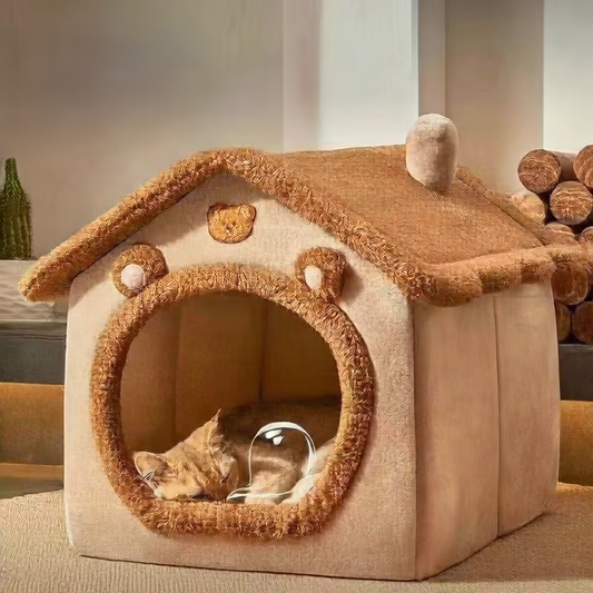 Semi-Enclosed Cute Pet Kennel