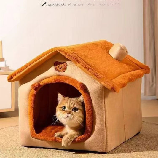 Semi-Enclosed Cute Pet Kennel