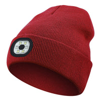 Rechargeable LED Light Up Knitted Hat with Bluetooth