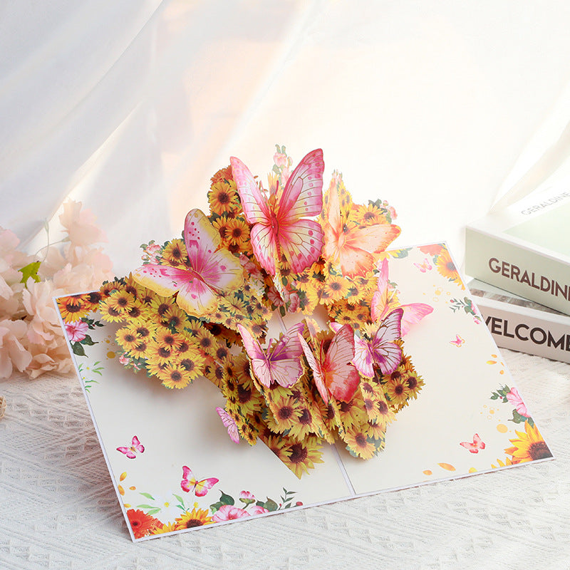 Handmade 3D Floral Greeting Card