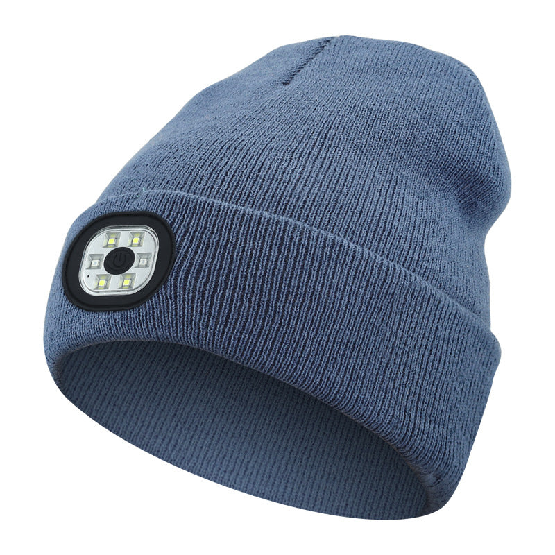 Rechargeable LED Light Up Knitted Hat with Bluetooth