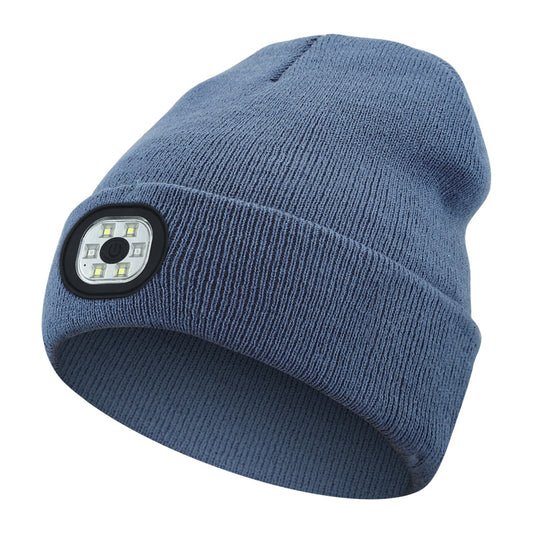 Rechargeable LED Light Up Knitted Hat with Bluetooth