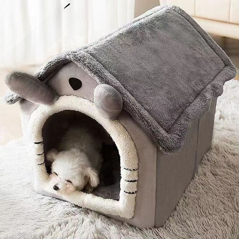 Semi-Enclosed Cute Pet Kennel