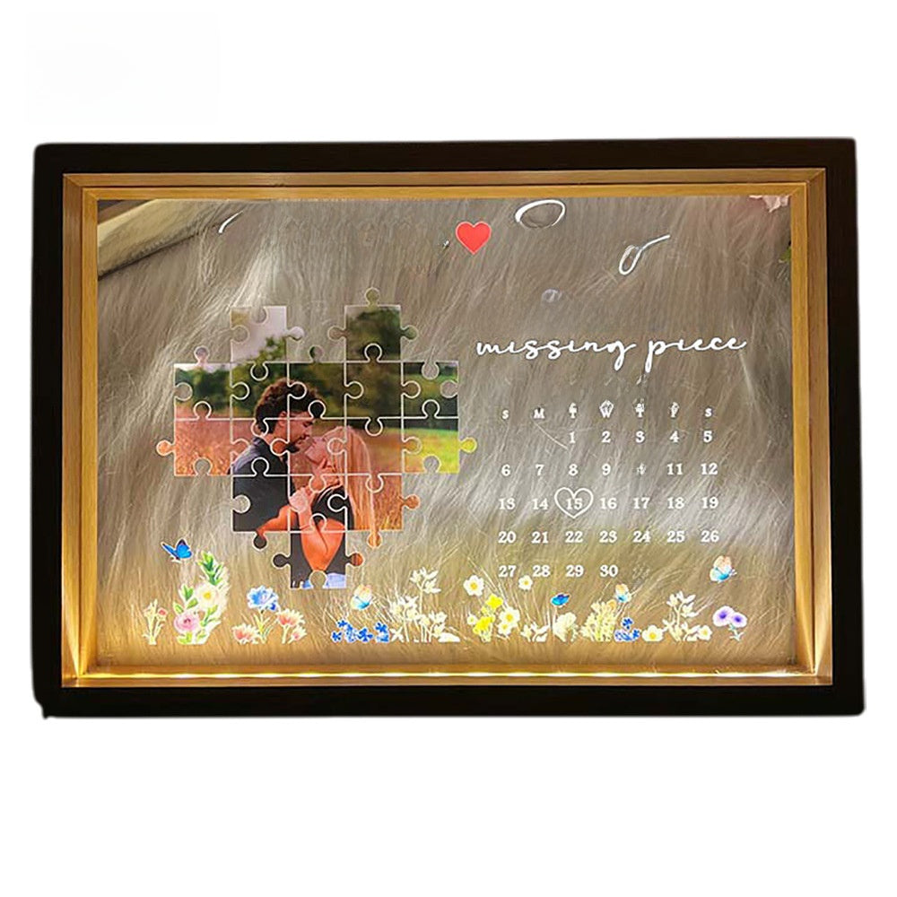 Customizable LED photo frame