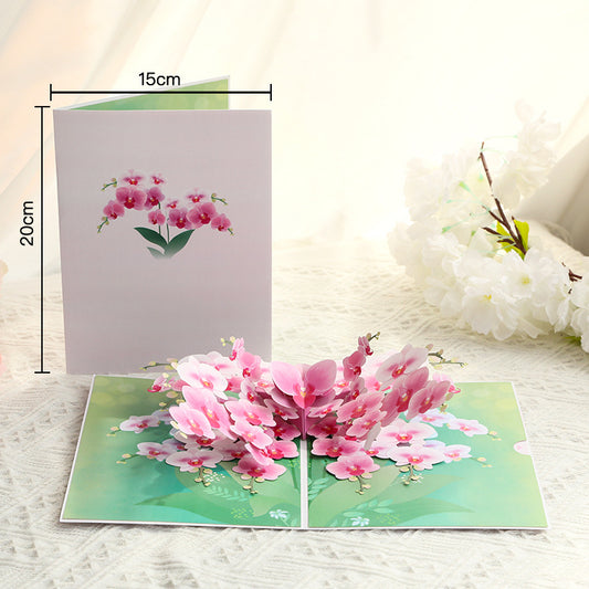 Handmade 3D Floral Greeting Card