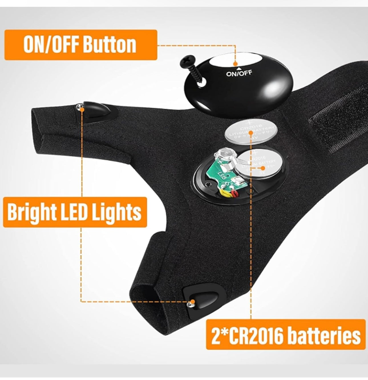 LED Flashlight Gloves