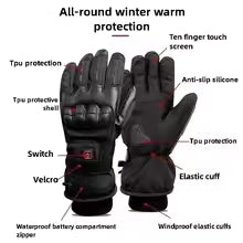 Heated Gloves Hand Warmer Electric Thermal Gloves Waterproof Snowboard Cycling Motorcycle Bicycle Ski Outdoor Winter Gloves