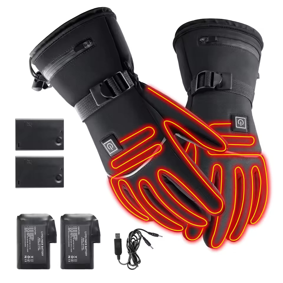 Electric Heated Motorcycle Winter Gloves