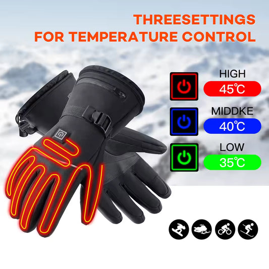 Electric Heated Motorcycle Winter Gloves