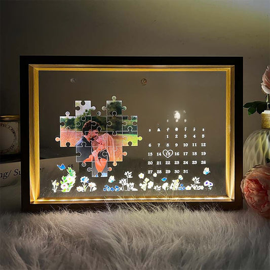 Customizable LED photo frame