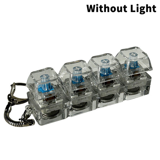 Mechanical Keyboard Tester Keychain with LED