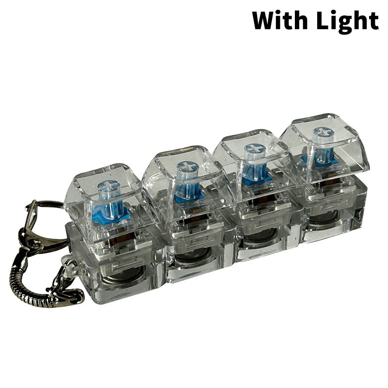 Mechanical Keyboard Tester Keychain with LED