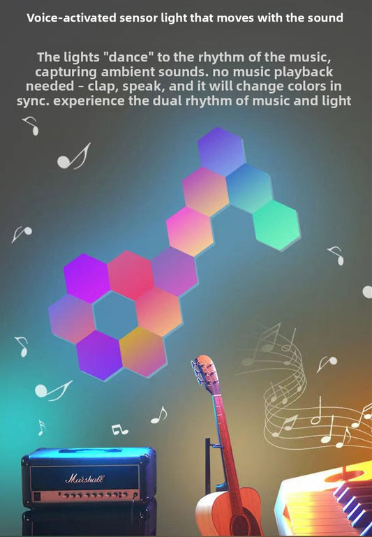 Hexagonal RGB Smart LED Light Panel
