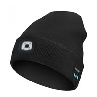 Rechargeable LED Light Up Knitted Hat with Bluetooth