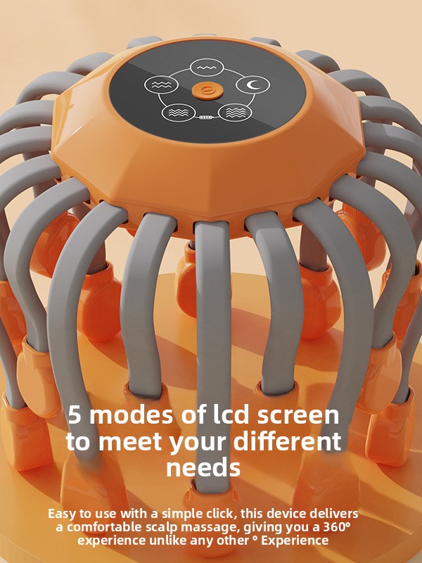 Electric Head Massager with 20-Claw Vibration