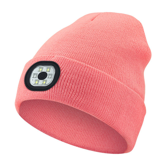 Rechargeable LED Light Up Knitted Hat with Bluetooth